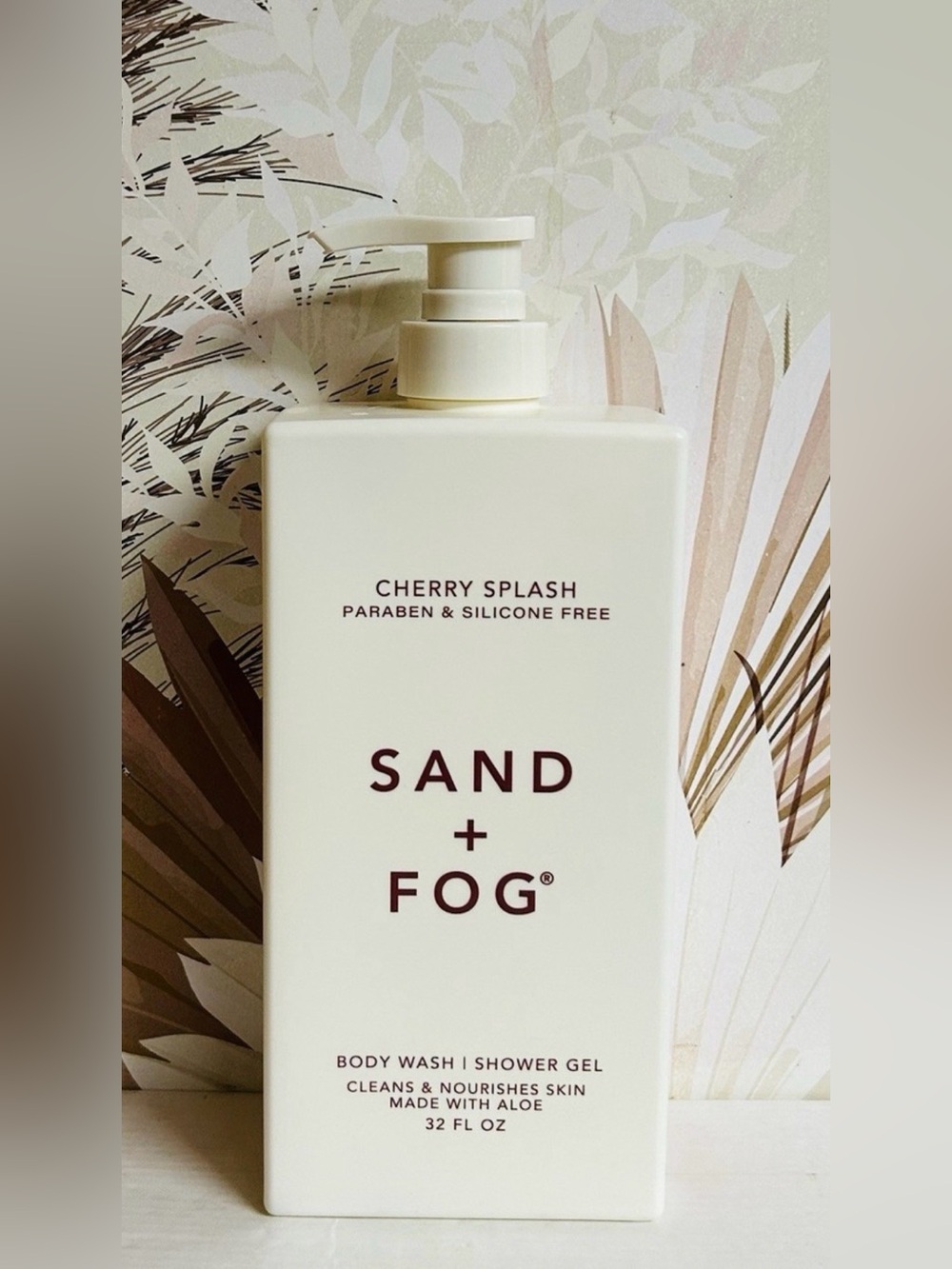 NEW Sand & Fog 32oz Cherry Splash Body Wash Shower Gel